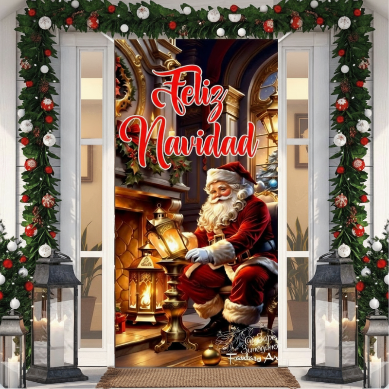 Fundas navideñas para puertas